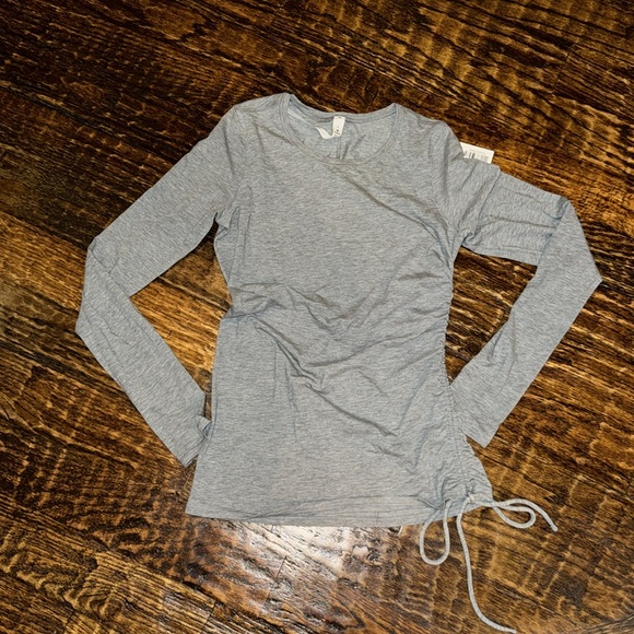 Lululemon Cinch It Long Sleeve Heathered Medium Grey Sz 4 NWT - Picture 4 of 7